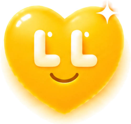 Lumina League yellow heart logo